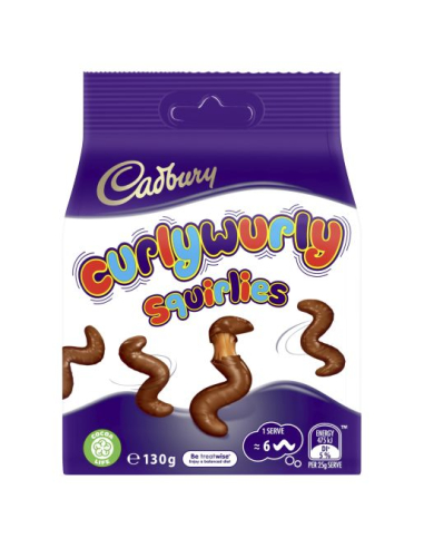 Cadbury Curly Wurlys Squirlies 130g x 1